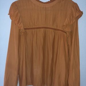 Burnt orange blouse